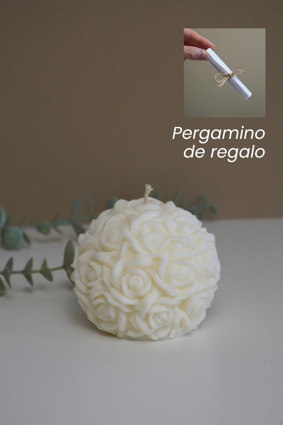 Vela jardín de rosas