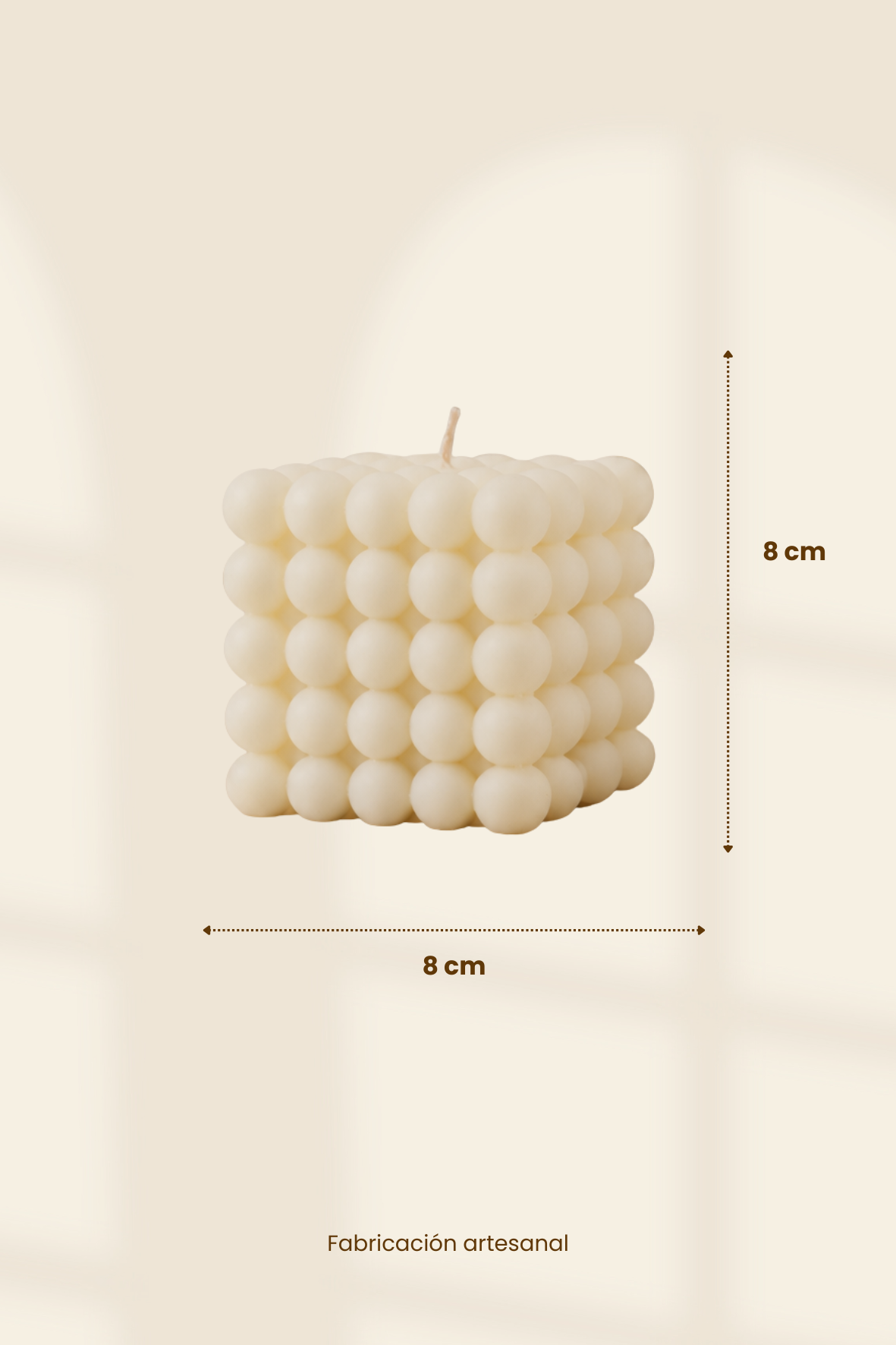 Vela Cubo XL de burbujas