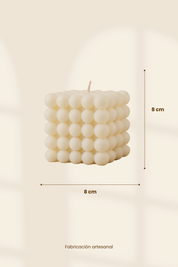 Vela Cubo XL de burbujas