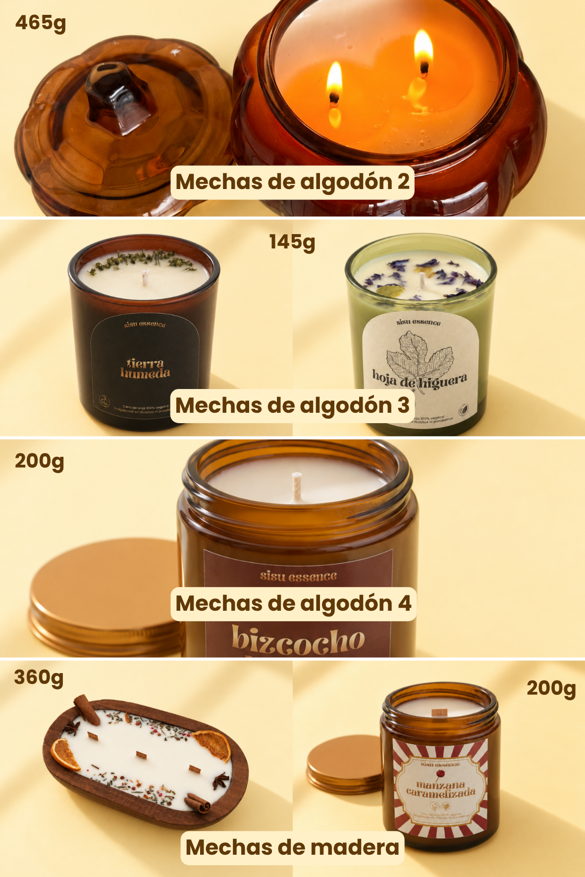 Recambio de vela de hoja de higuera (290g)