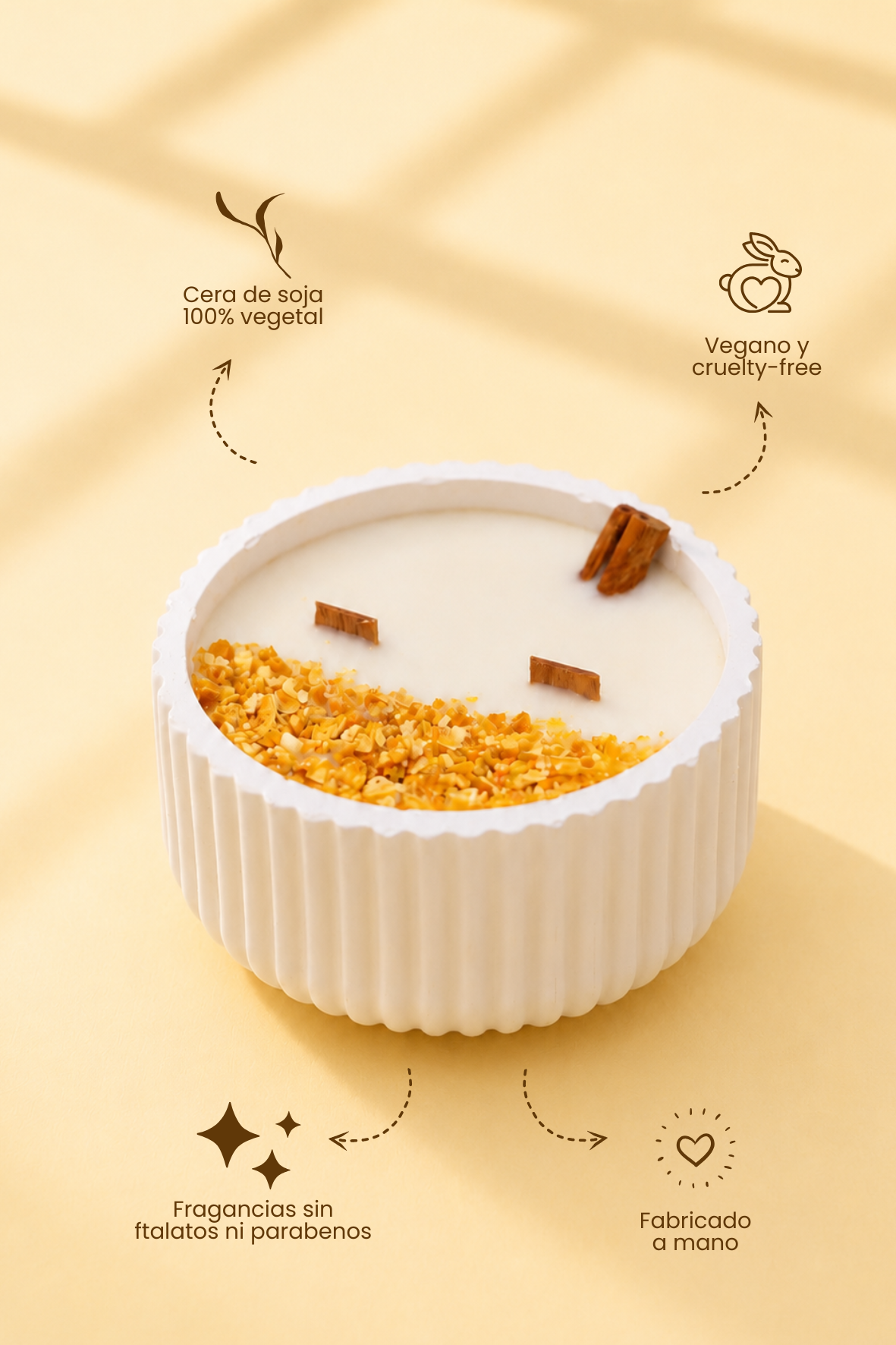 Vela de Canela y Naranja