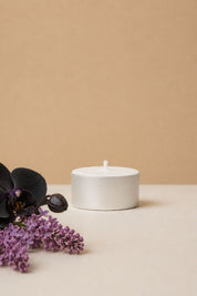 Vela de té de Orquídea y Lilo