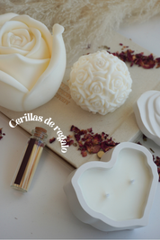 Pack de 3 velas de Rosa