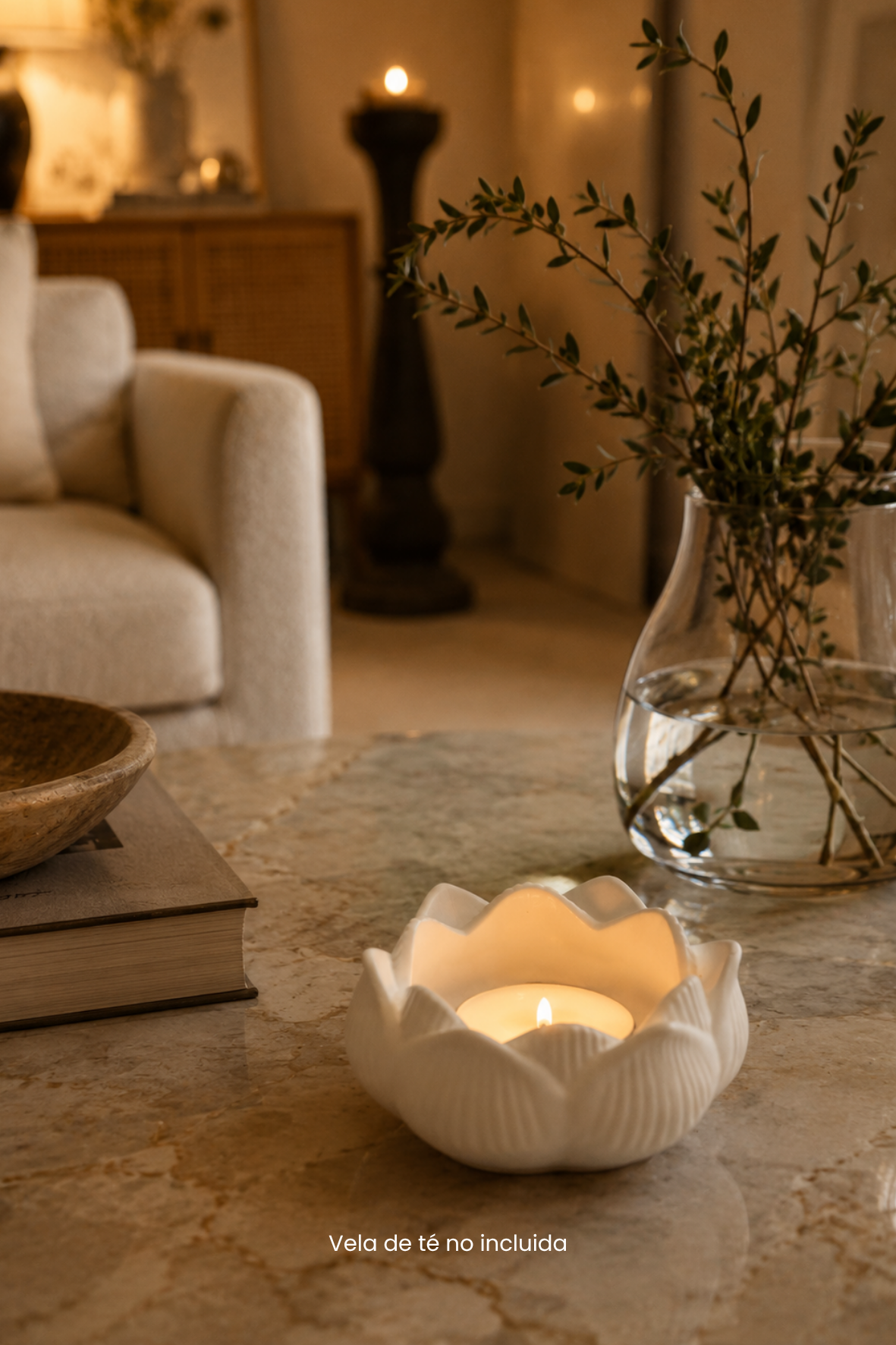 Candelabro flor de loto