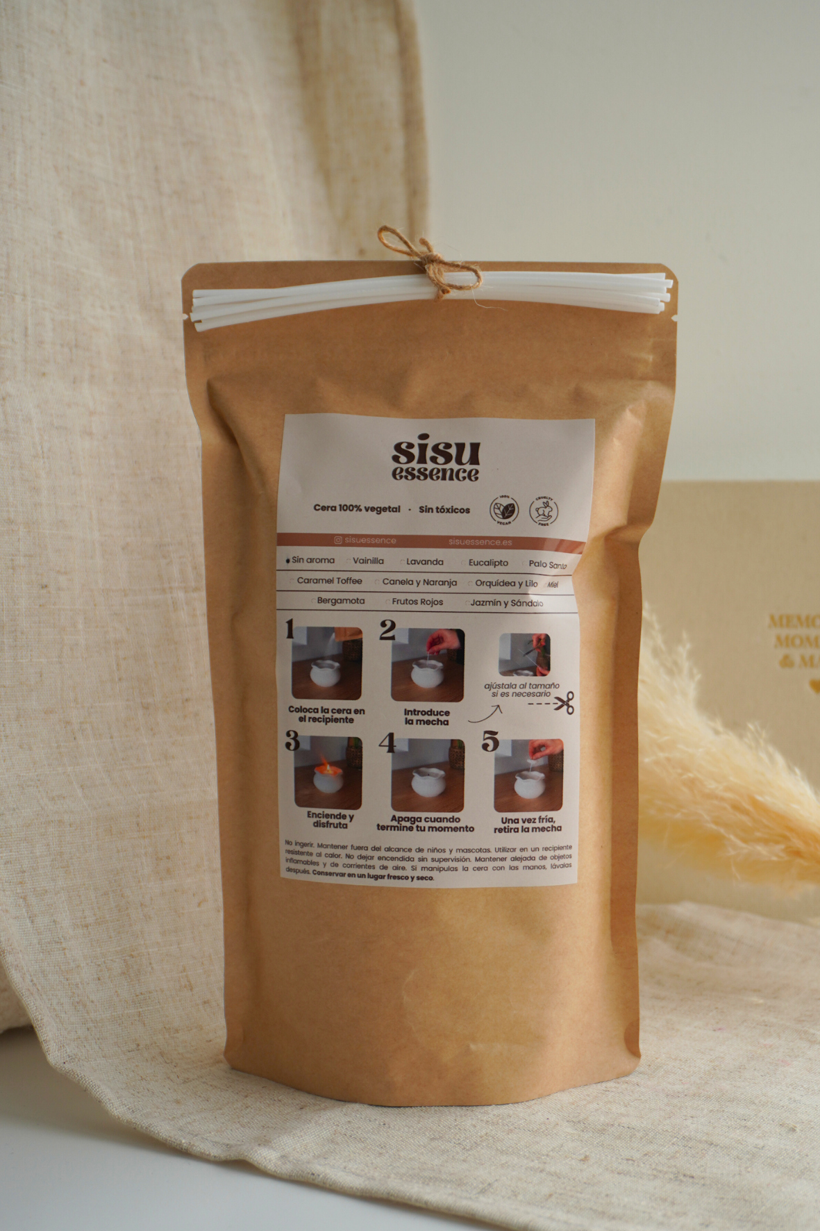 Cera de arena + 10 mechas