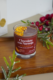 Vela de Chocolate con Naranja