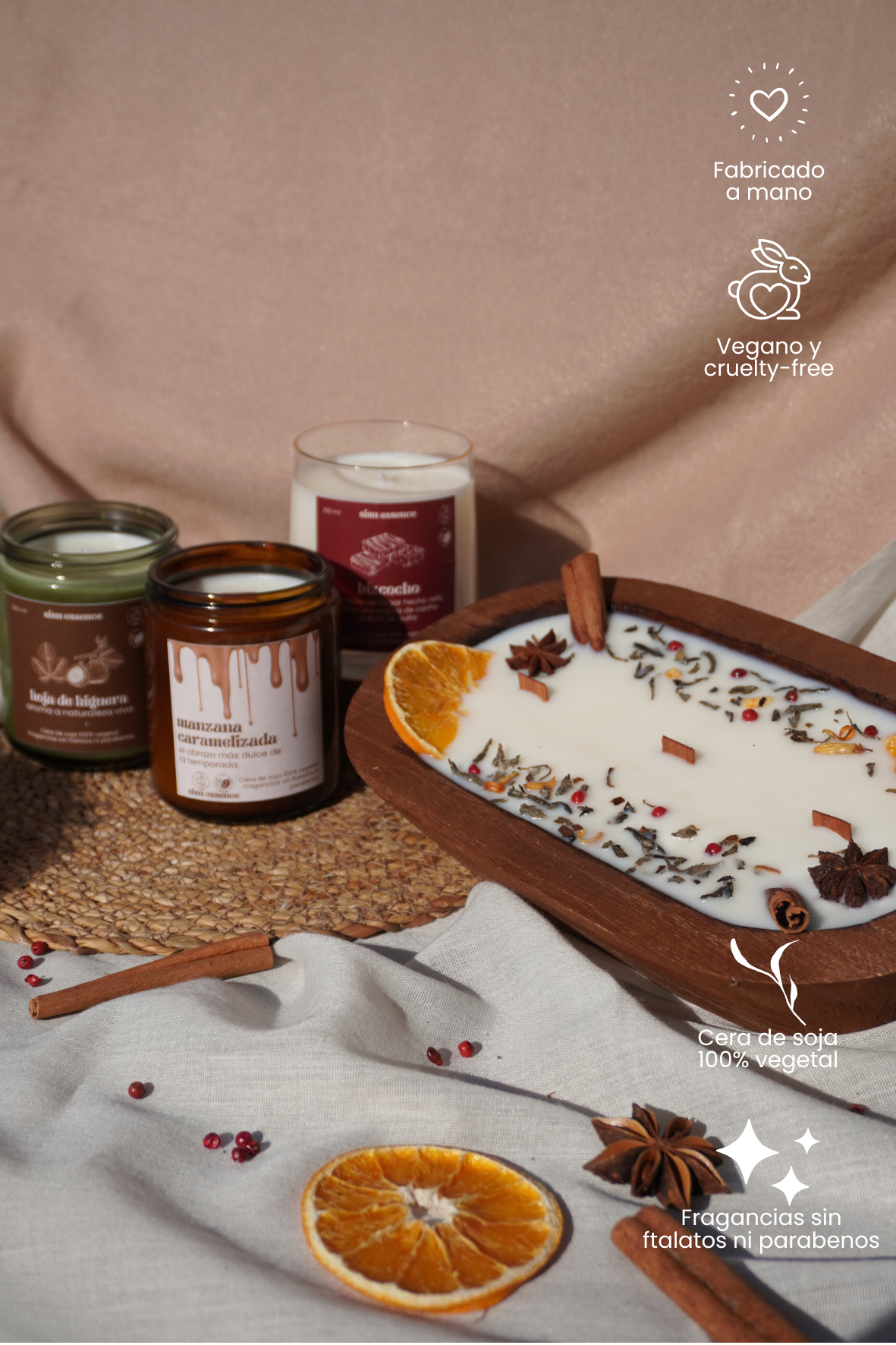 Pack 4 velas Rituales de Otoño