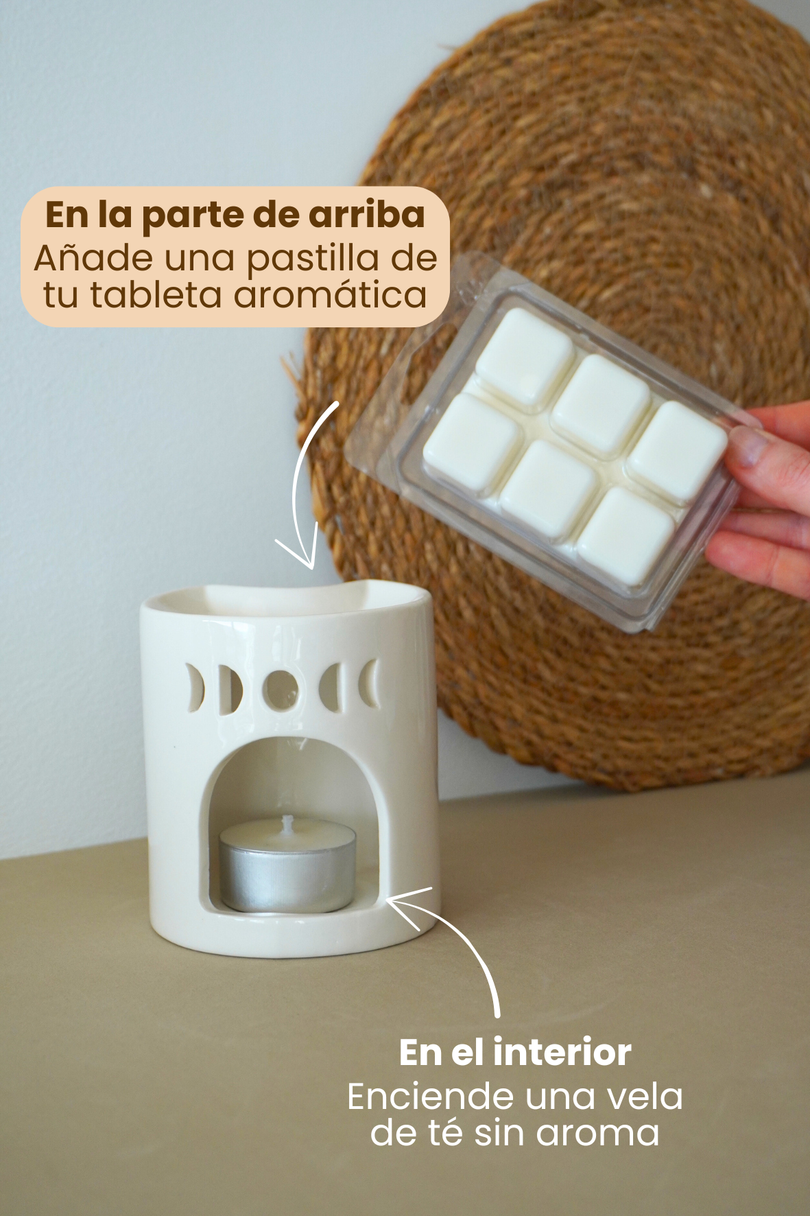 Quemador de cera Luna