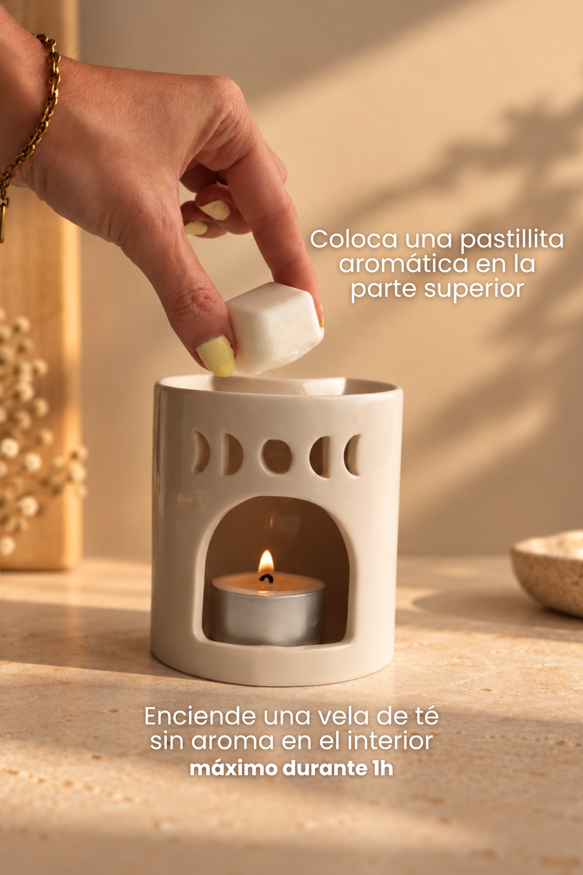 Quemador de cera Luna