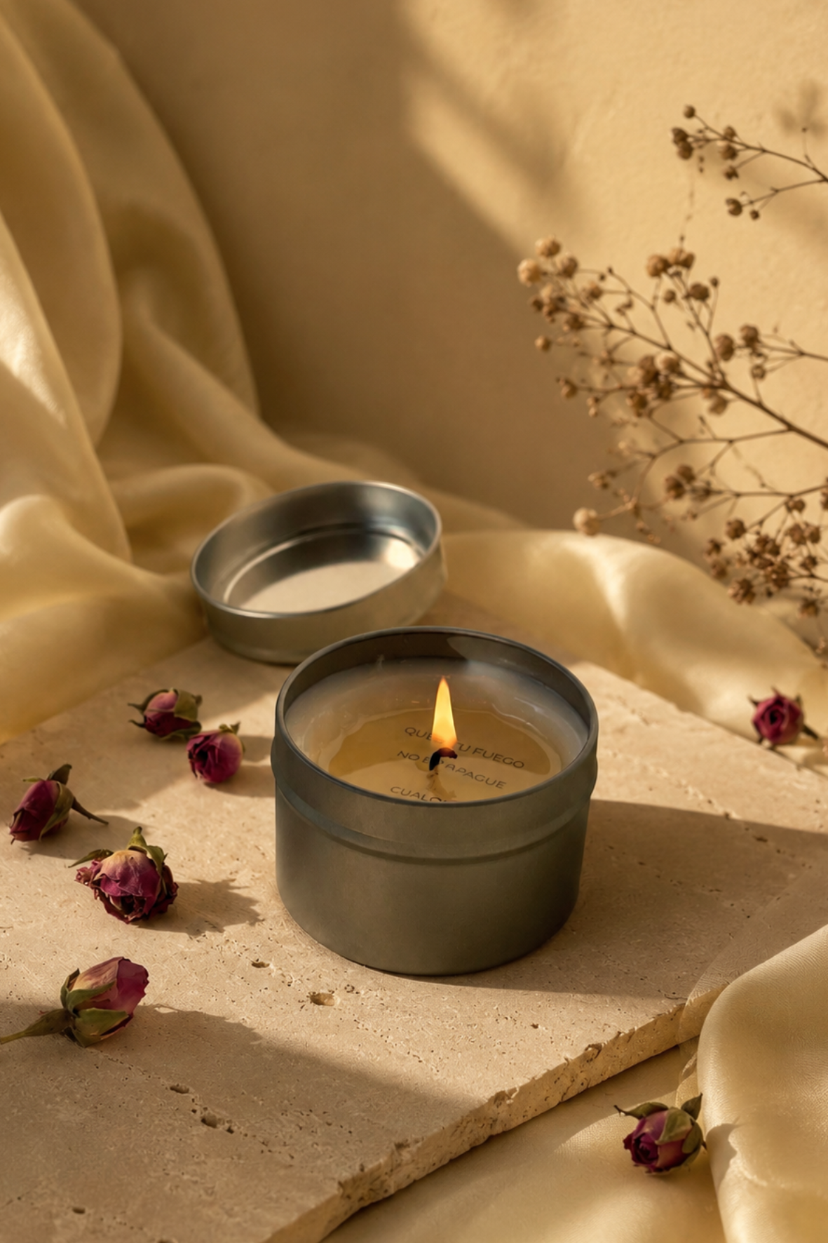 Vela con mensaje y aroma personalizado