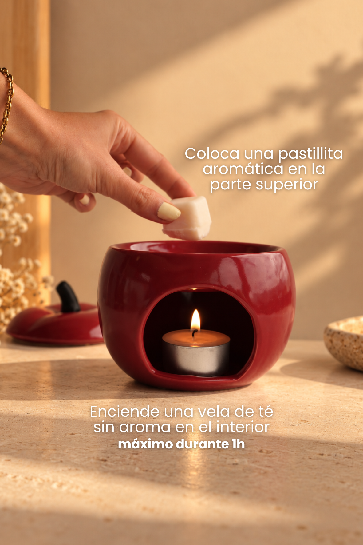 Quemador de cera Manzana