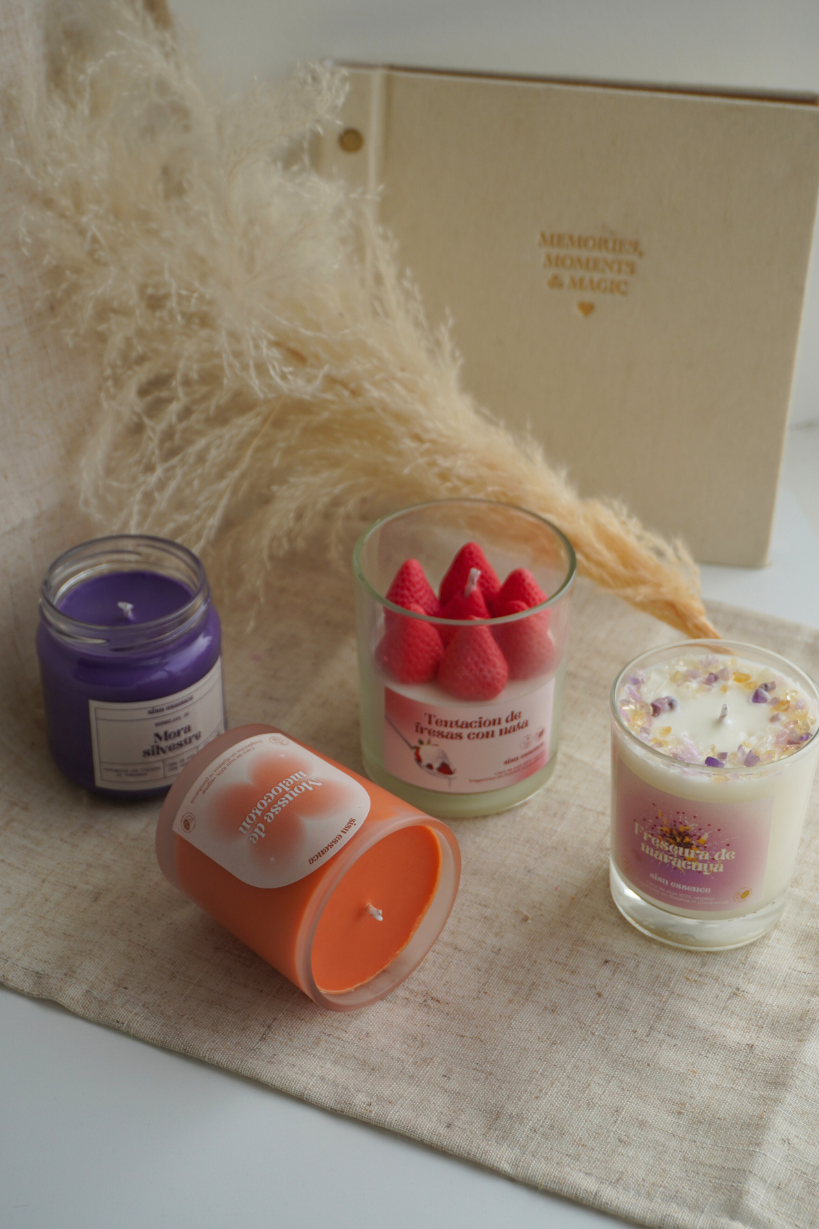 Pack de 4 velas primaverales