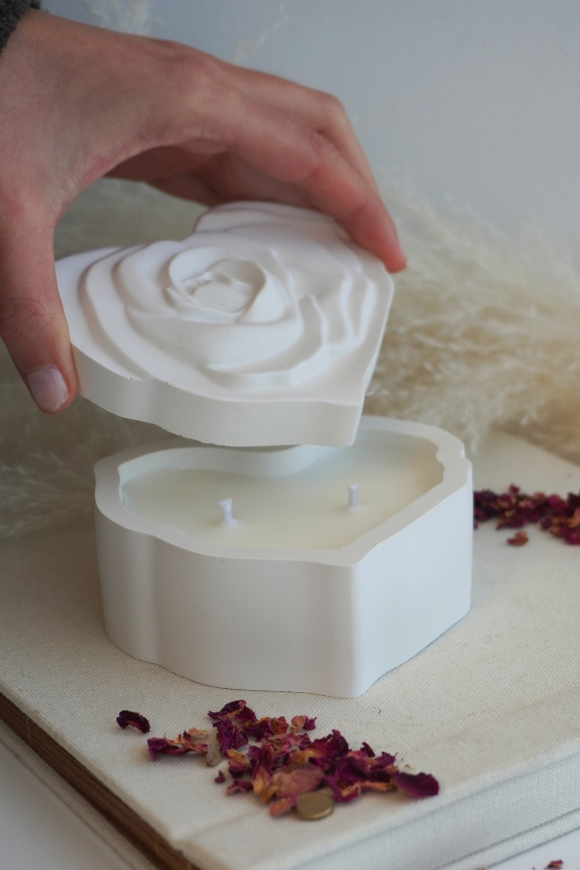 Pack de 3 velas de Rosa