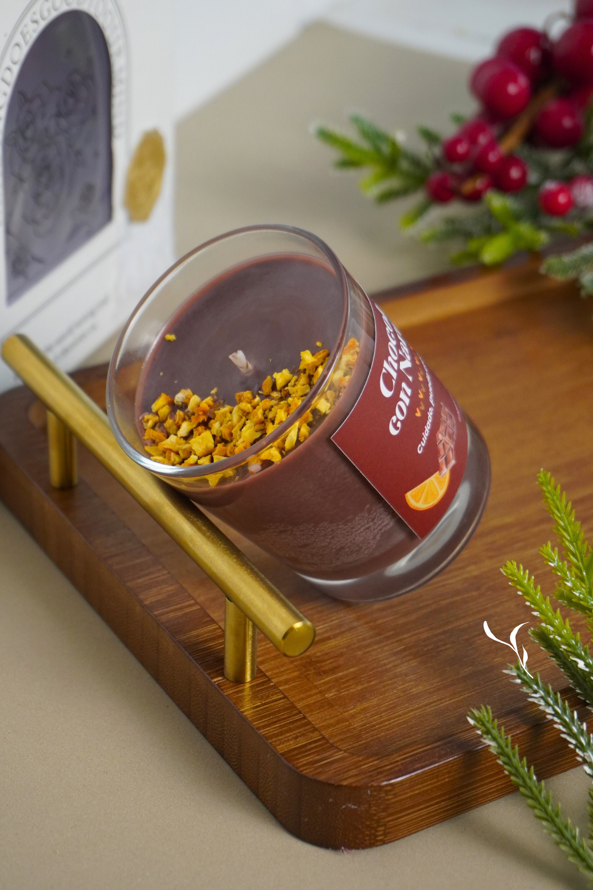 Vela de Chocolate con Naranja