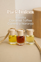 Kit 3 ambientadores de coche dulces