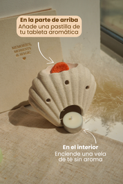Quemador de cera Concha