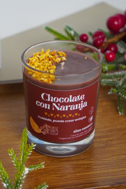 Vela de Chocolate con Naranja