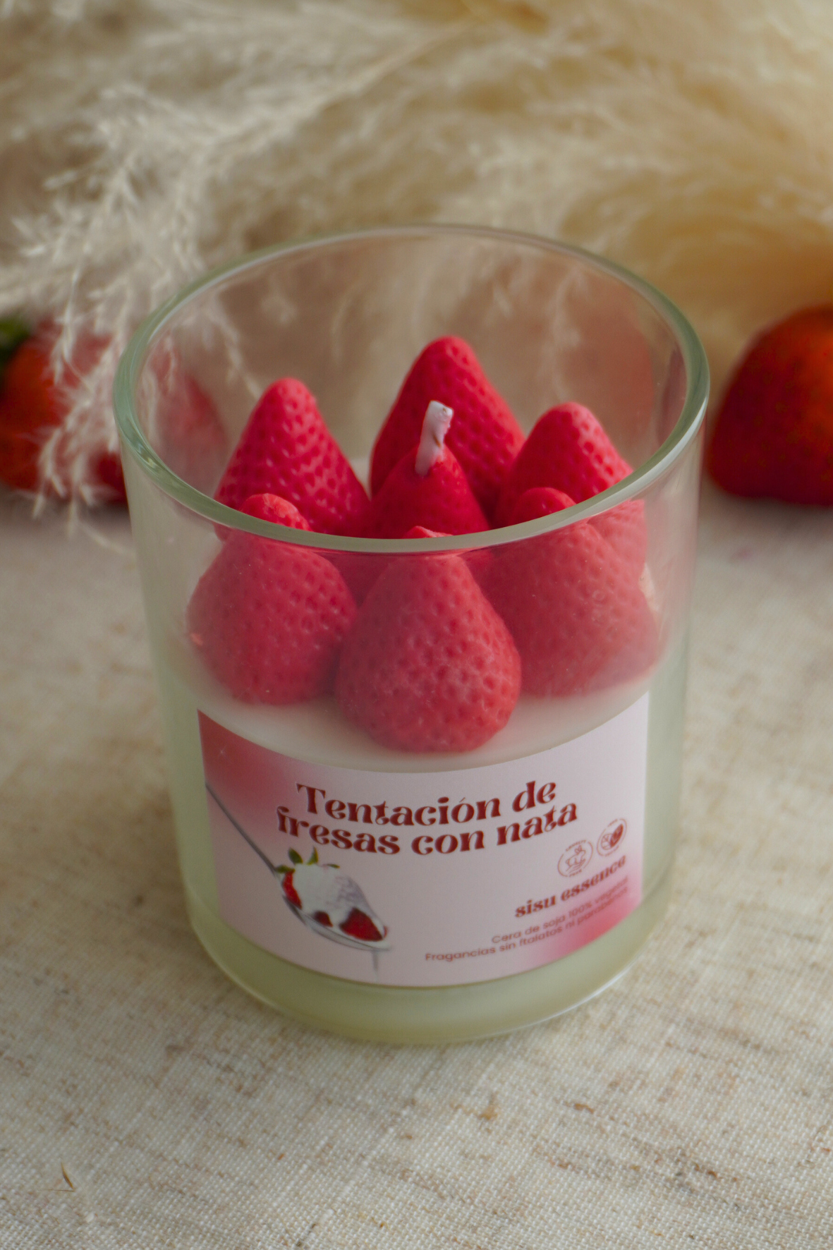 Vela de Fresas con Nata