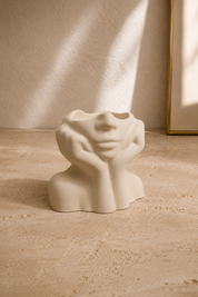 Jarrón rostro mujer