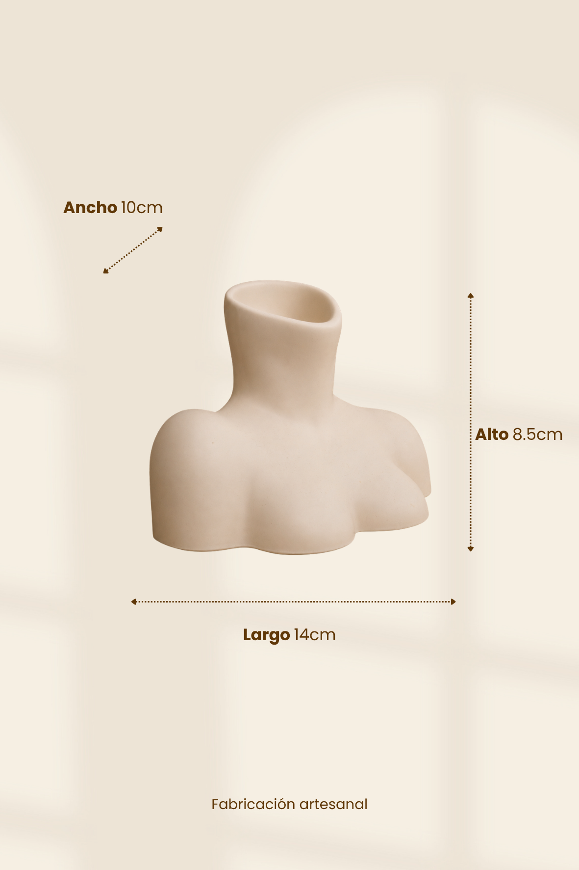 Jarrón busto de mujer
