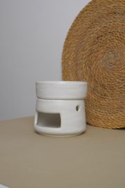 Quemador de cera Minimalista Blanco