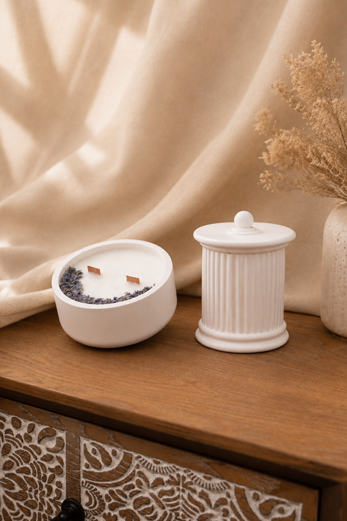 Kit dos/tres velas aromáticas florales