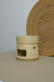 Quemador de cera Minimalista Beige