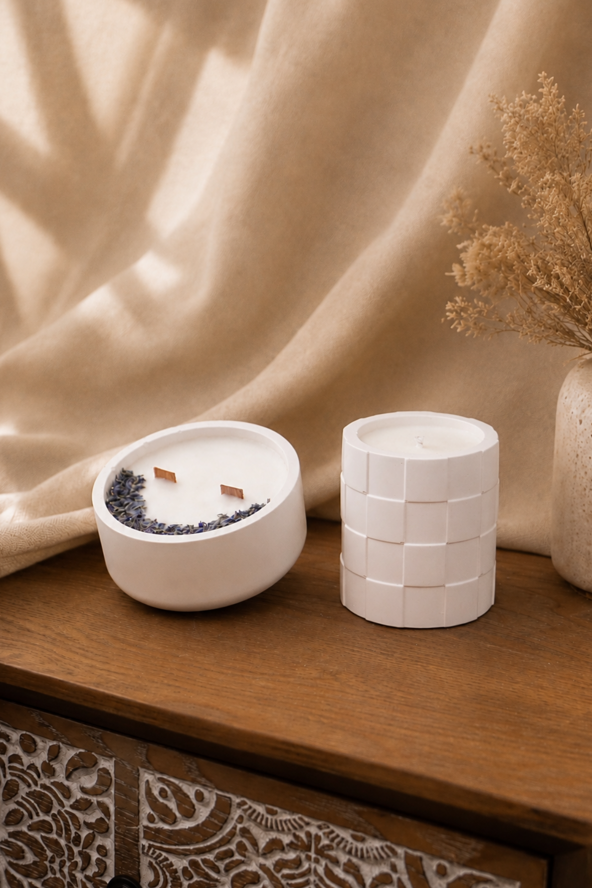 Kit dos/tres velas aromáticas florales