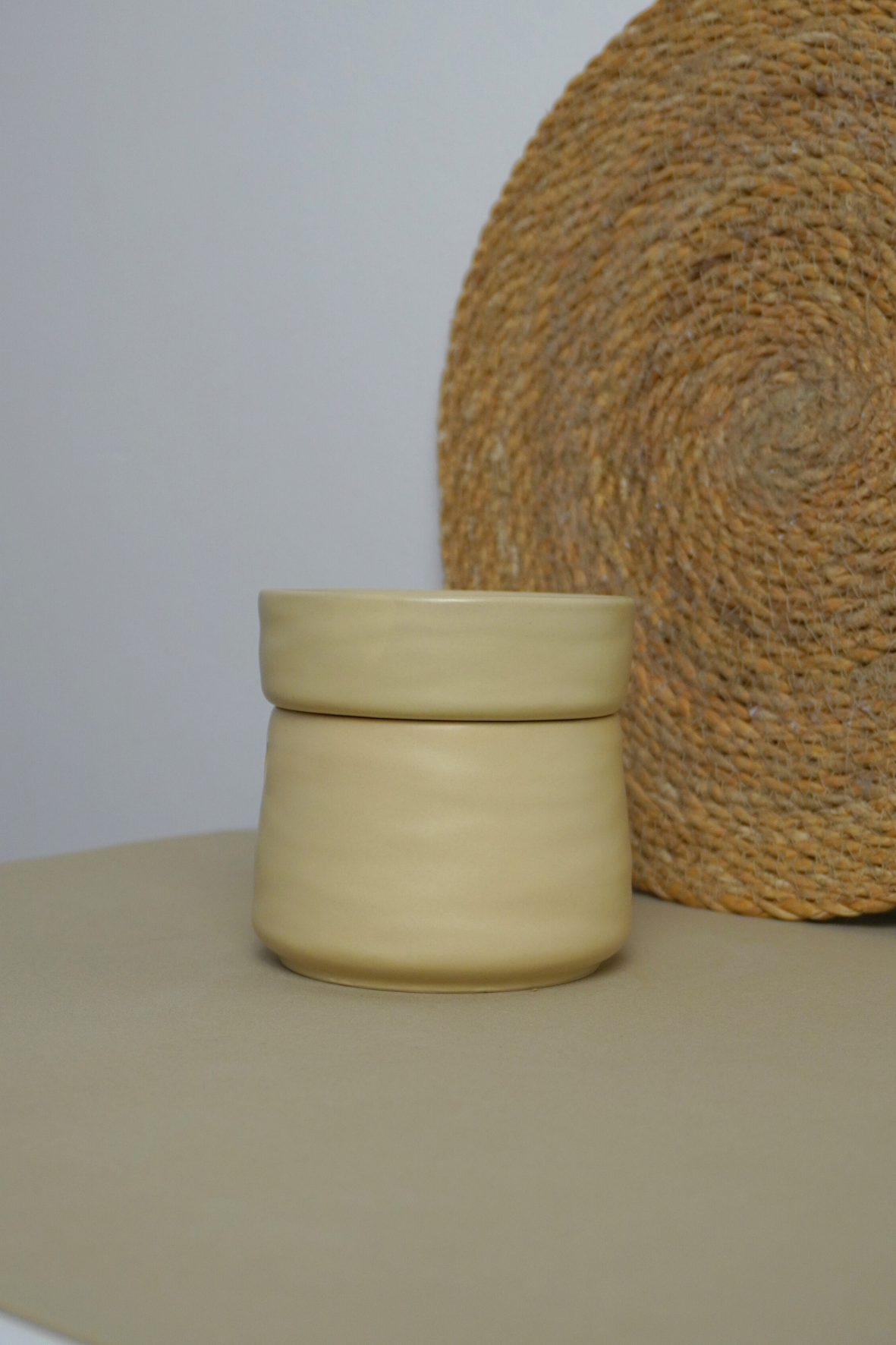 Quemador de cera Minimalista Beige