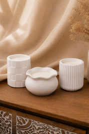Kit tres velas con aroma variado