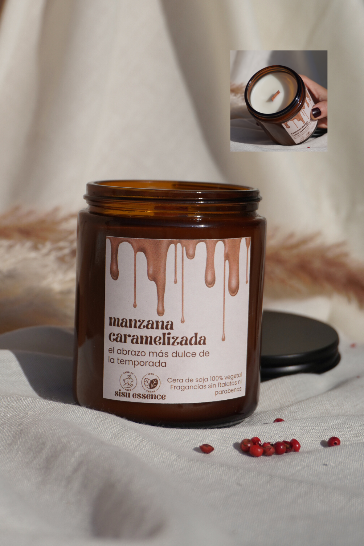 Vela de Manzana Caramelizada