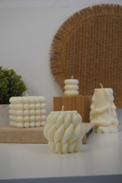 Kit de velas decorativas minimalistas