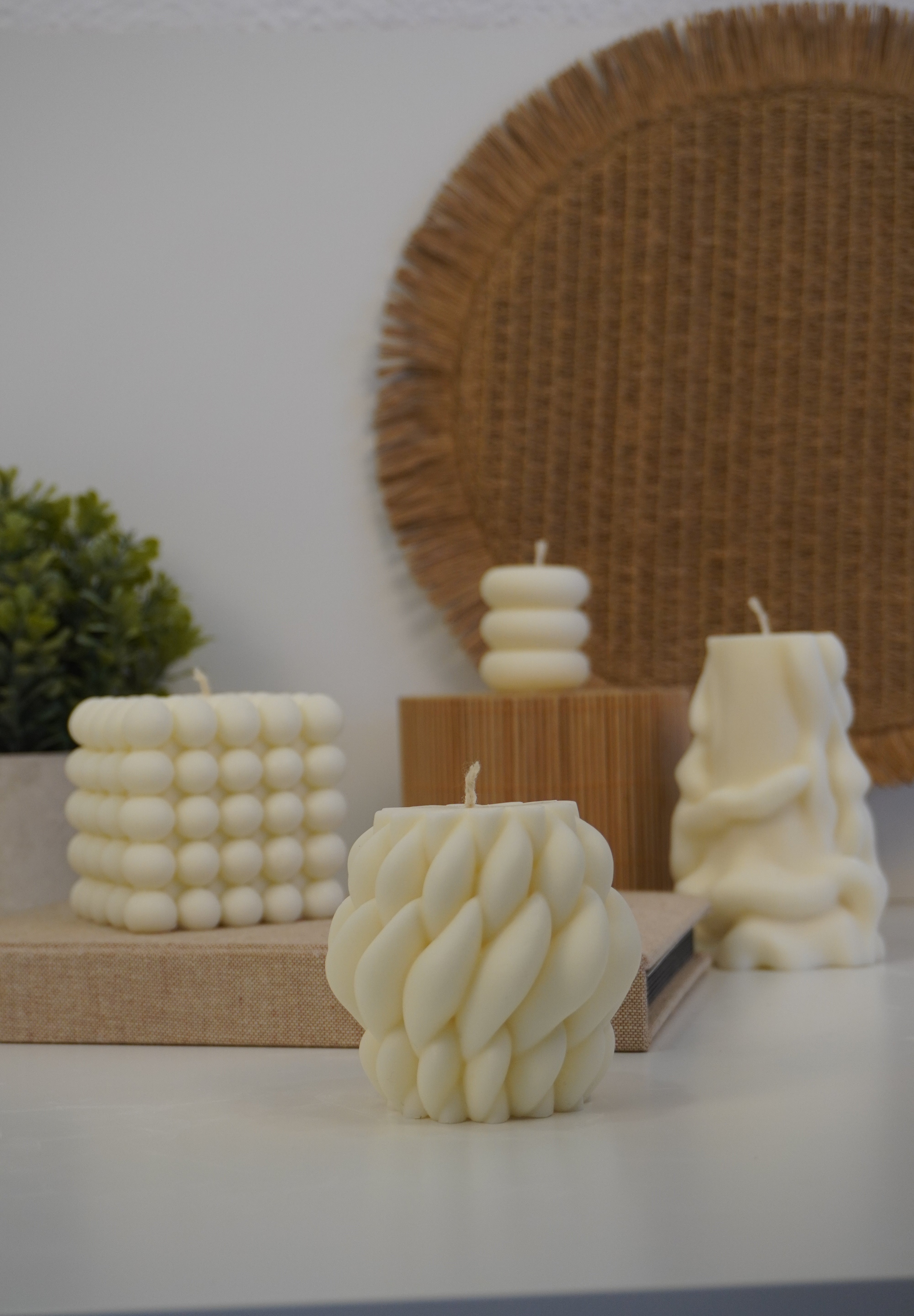 Kit de velas decorativas minimalistas