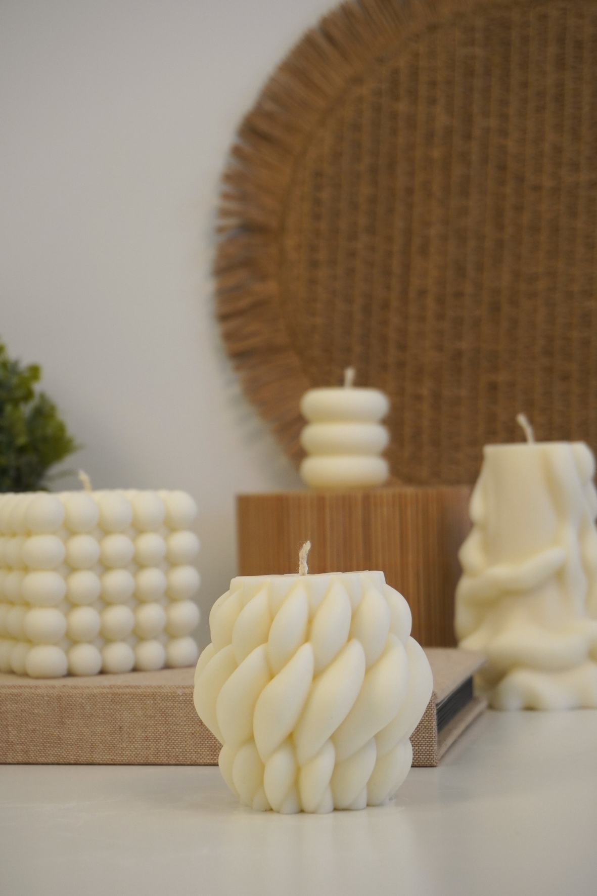 Kit de velas decorativas minimalistas